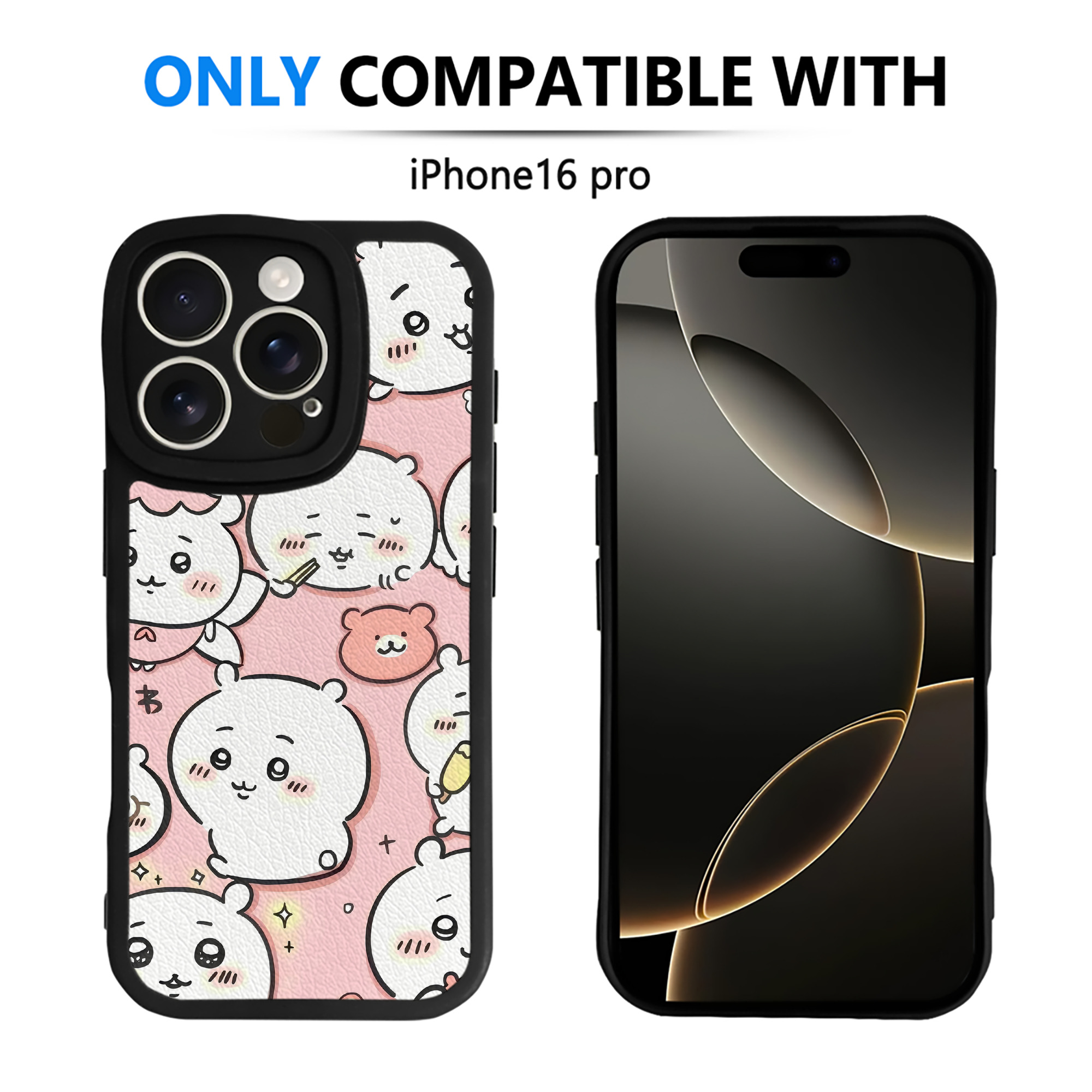 （画像用） ちいかわ Chii-kawa 【iPhone 16シリーズ対応】シリコンスマホケース（レザー調） 材質：シリコン